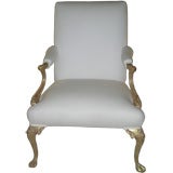 20th c. Gilded English Armchair