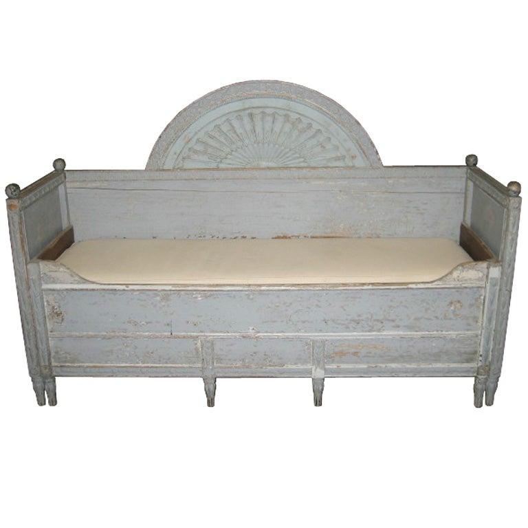 18th c Swedish Settee with Original Paint Finish