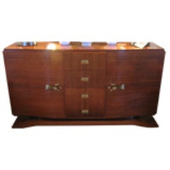 1940's French Rosewood Buffet with Bronze Mounts 1