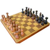 Overscaled Vintage Chess Set