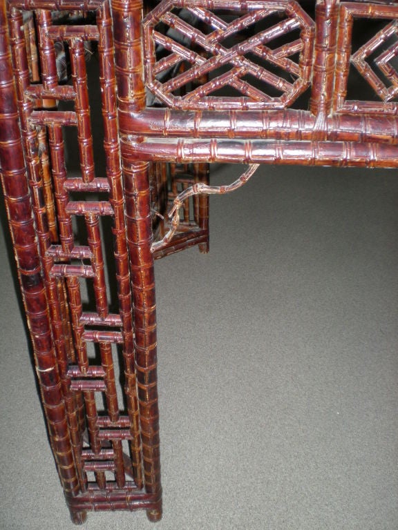 Important Overscale Bamboo Console Table 1