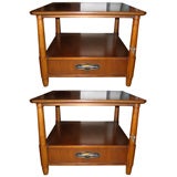 Pair of 1960's Tomlinson Two-Tiered Side Tables