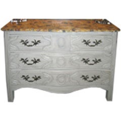 19th c. French Chest w/ Painted Faux Marble Top 10