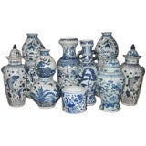 Early 20th c. Assortment of Large Chinese Blue & White Ceramics 12