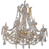 Six Crystal and Bronze Chandeliers 11