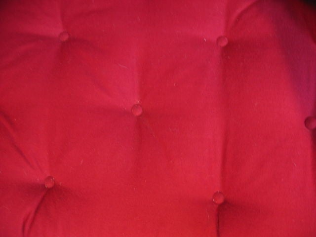 1960's Sofa Upholstered in Ralph Lauren Red Wool