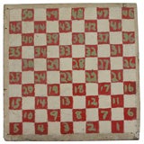 Oversized Primitive Checker Board with Numbers