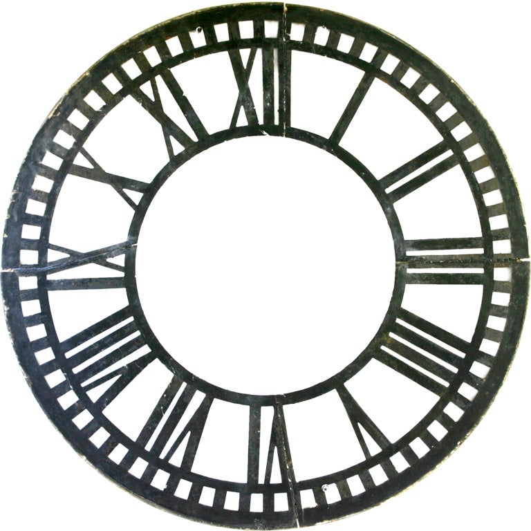 Cast Iron Tower Clockface