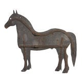 Sheet Iron Standing Horse Weathervane