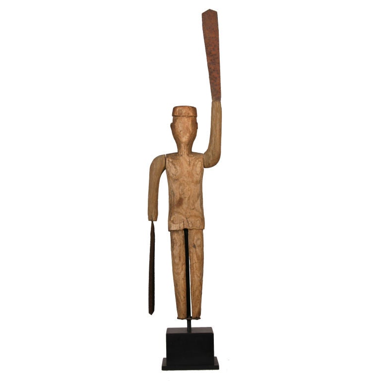Folk Art Policeman Whirligig, One of a Collection of Period Whirligigs