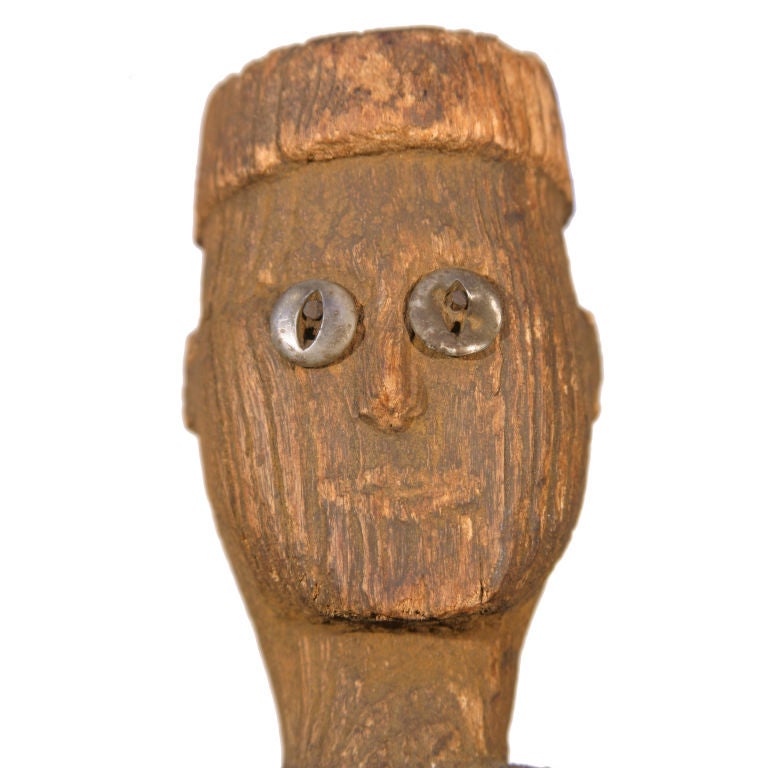 Hand-Carved Policeman Whirligig, One of a Collection of Period Whirligigs