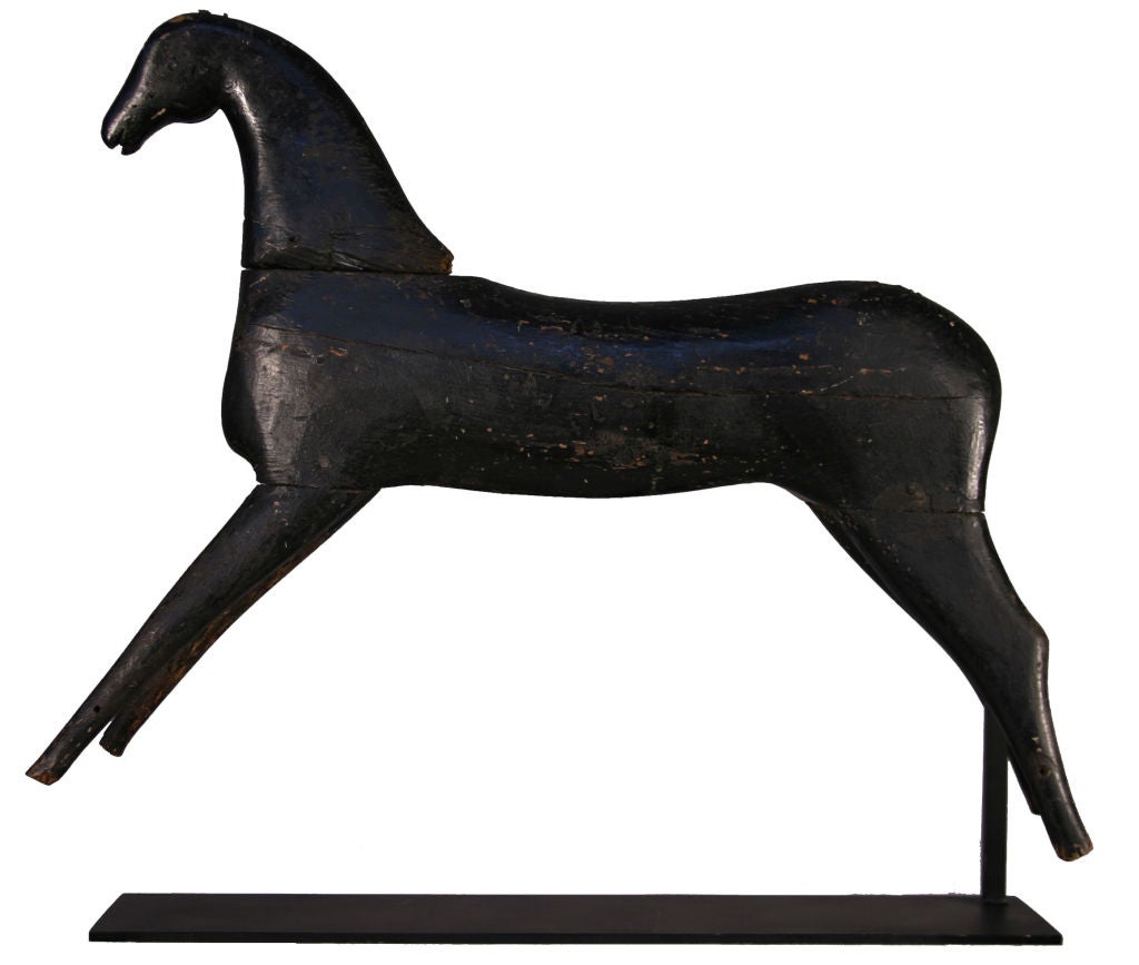 Carved and Painted Child's Horse