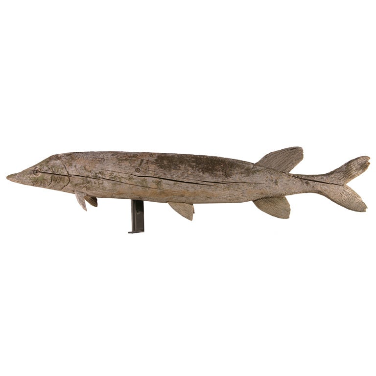 Rare Wooden Pike Weathervane For Sale