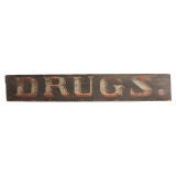 Antique 19th Century Drug Sign