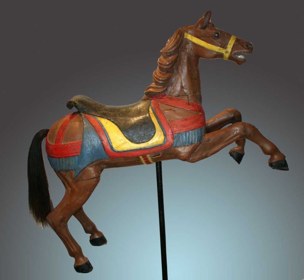 Carved Carousel Jumper Horse Carnival Circus For Sale 3