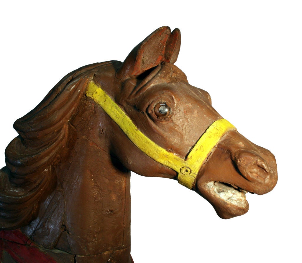 American Carved Carousel Jumper Horse Carnival Circus For Sale