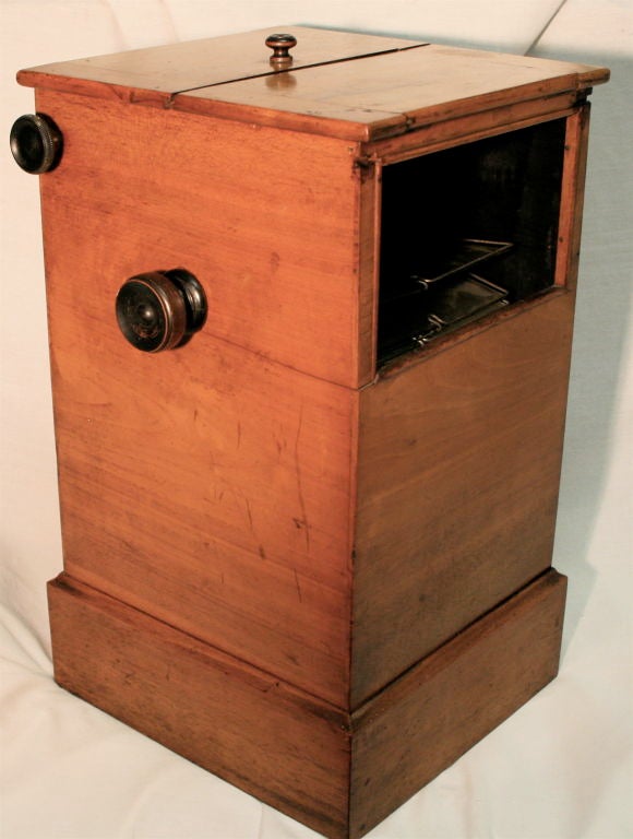 French Mattey Desktop Stereoscope with 45 Glass Views