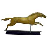 Weathervane of a Full Body Jumping Horse