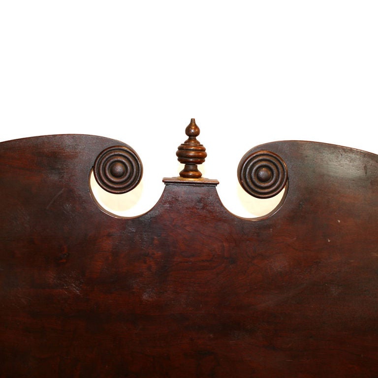 Carved Four-Post Bed, Black Walnut, from Searles Castle