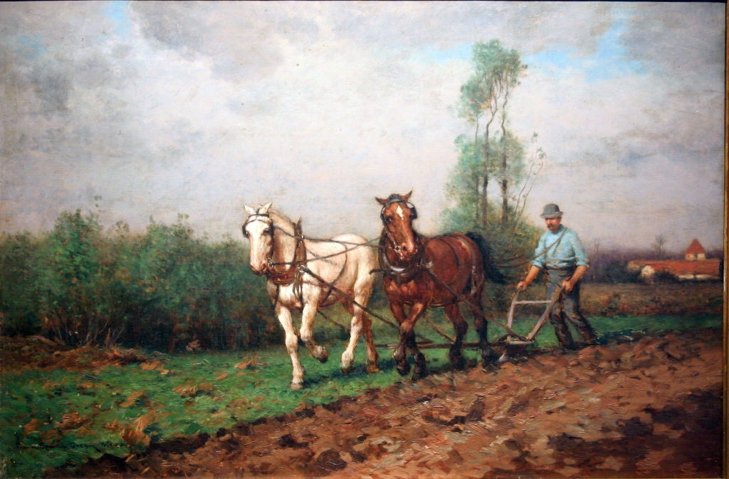 Frank Russell Green American Pastoral Oil Painting