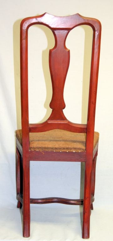 Pair of Dutch Queen Anne Side Chairs