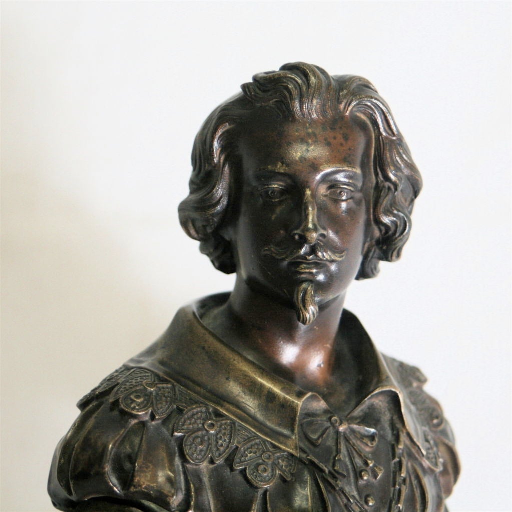 19th Century Guillaume Geefs Bronze Sculpture of Peter Paul Rubens, 1842