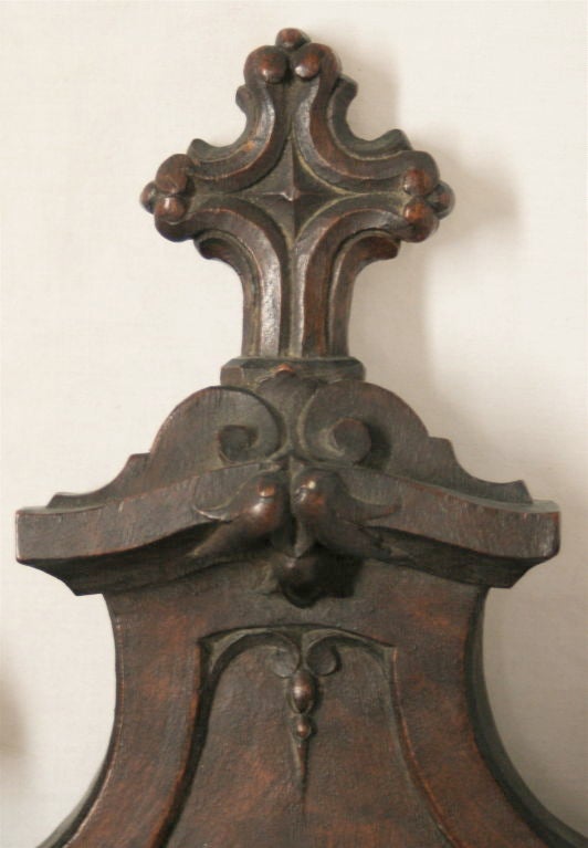 Mahogany Carving of St. Cecila, Italian, Late 17th Century For Sale 1