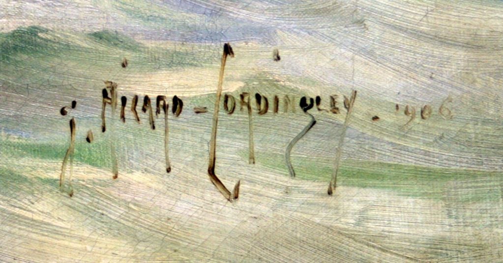 Français Peinture à l'huile de bateaux de Georges Ricard-Cordingley, France en vente
