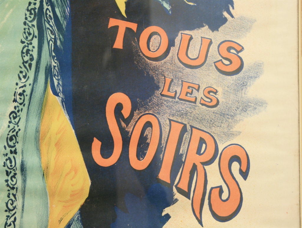 Emile Levy French Art Nouveau Marguerite Derly El Dorado Poster For Sale 1