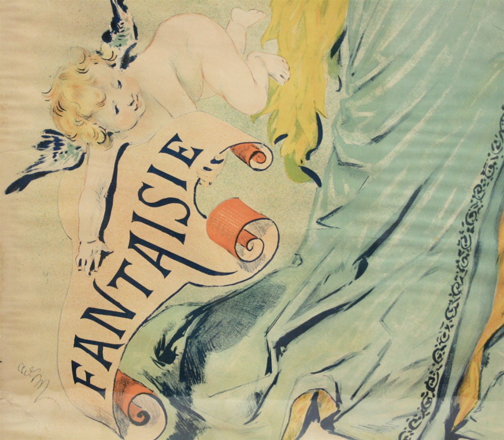 Emile Levy French Art Nouveau Marguerite Derly El Dorado Poster For Sale 2