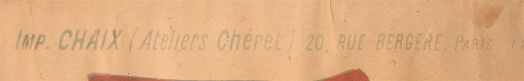 Jules Cheret French Art Nouveau "Le Miroir" Poster