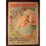 Jules Cheret French Art Nouveau "Le Miroir" Poster