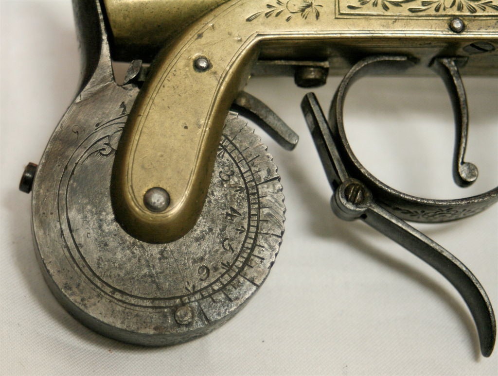19th Century Antique Eprouvette, Flint Lock Black Gun Powder Tester, London