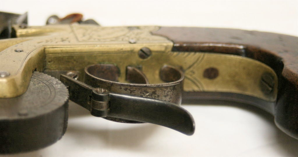 Brass Antique Eprouvette, Flint Lock Black Gun Powder Tester, London