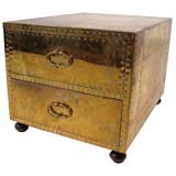 brass chest of drawers by Sarreid