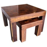 Rosewood nesting tables by Don Shoemaker