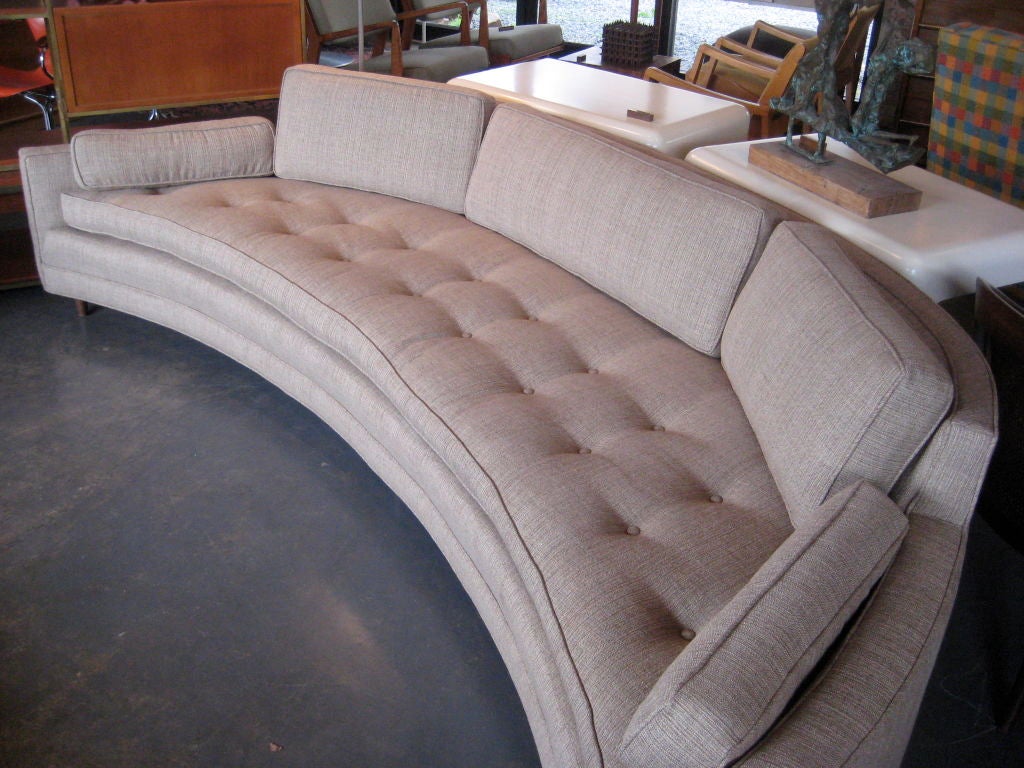 American Incredible crescent shaped sofa