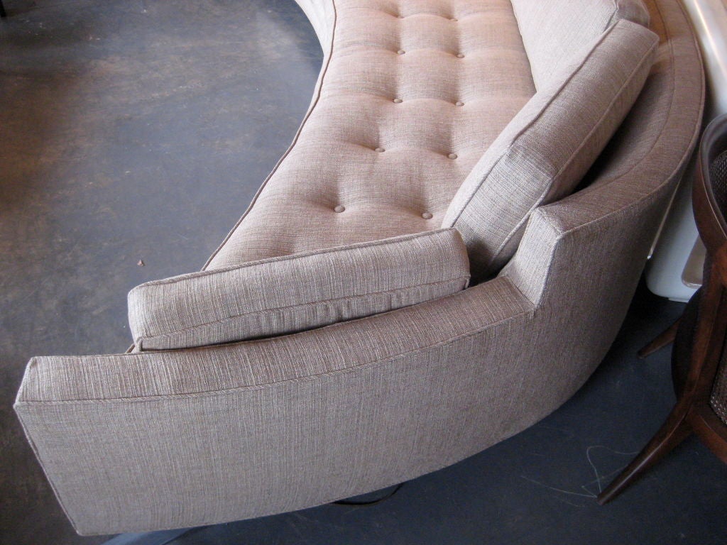 Mid-20th Century Incredible crescent shaped sofa