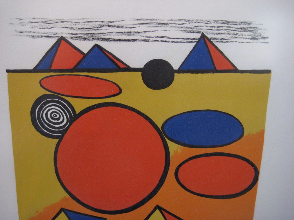 American Alexander Calder pencil signed artist proof print