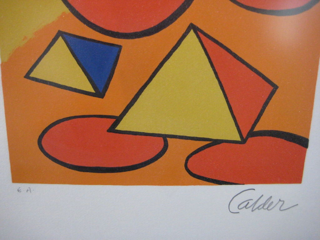 Mid-20th Century Alexander Calder pencil signed artist proof print