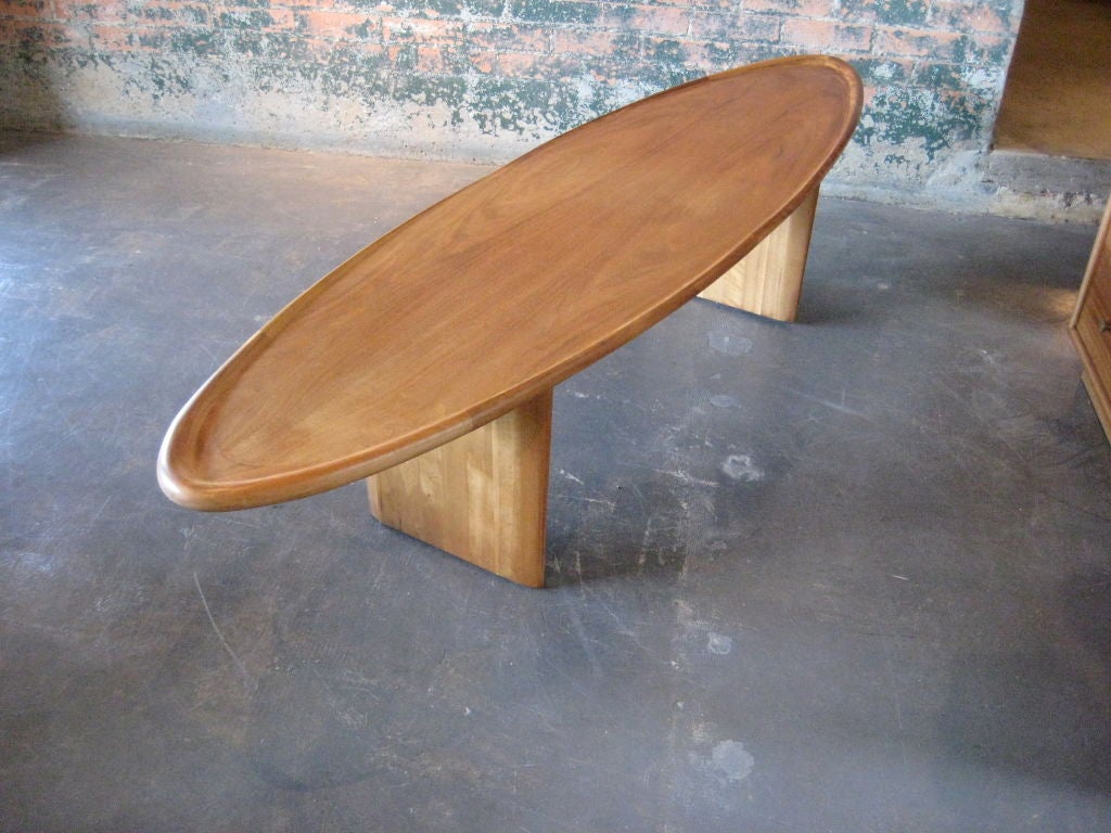 Walnut surfboard table by T.H. Robsjohn-Gibbings 4