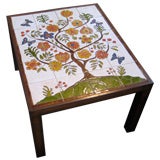 Vintage Artisan tile top table signed "JC" *SALE*
