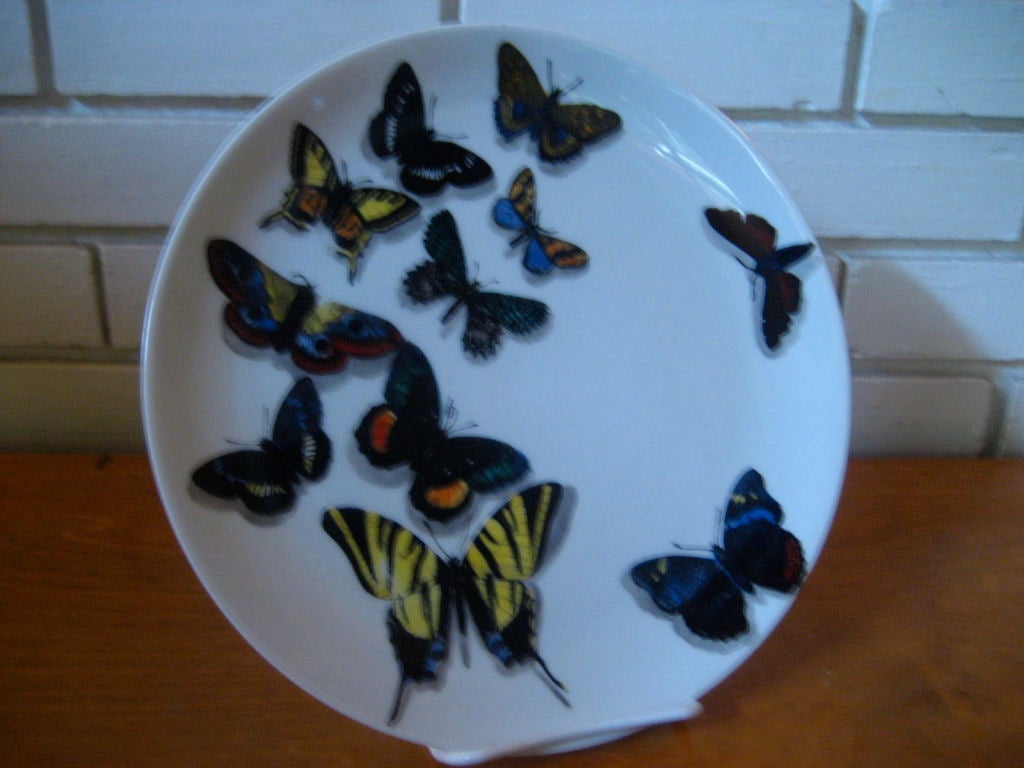 Mid-20th Century Butterfly plates by Fornasetti