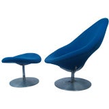 lounge chair and ottoman by Pierre Paulin