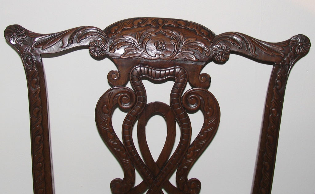 Set of Ten English George III Mahogany Dining Chairs