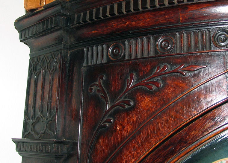 English Provincial Oak Standing Corner Cupboard