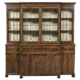 Antique Scottish Mahogany Secretaire Bookcase