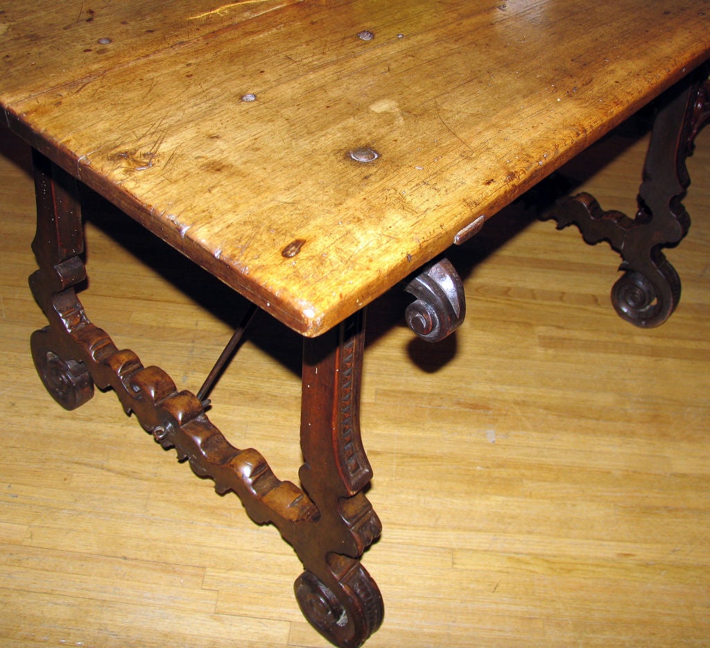 Spanish Walnut Trestle Table