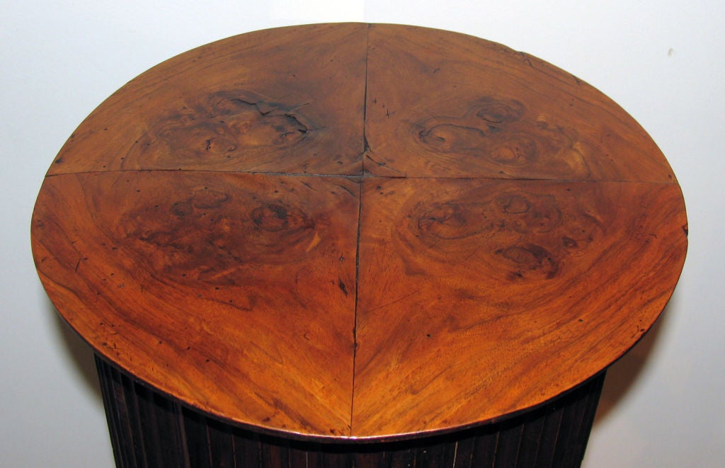 Continental Walnut Pedestal Cupboard