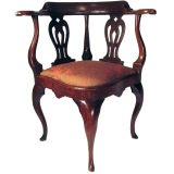 English Fruitwood & Elm Corner Chair